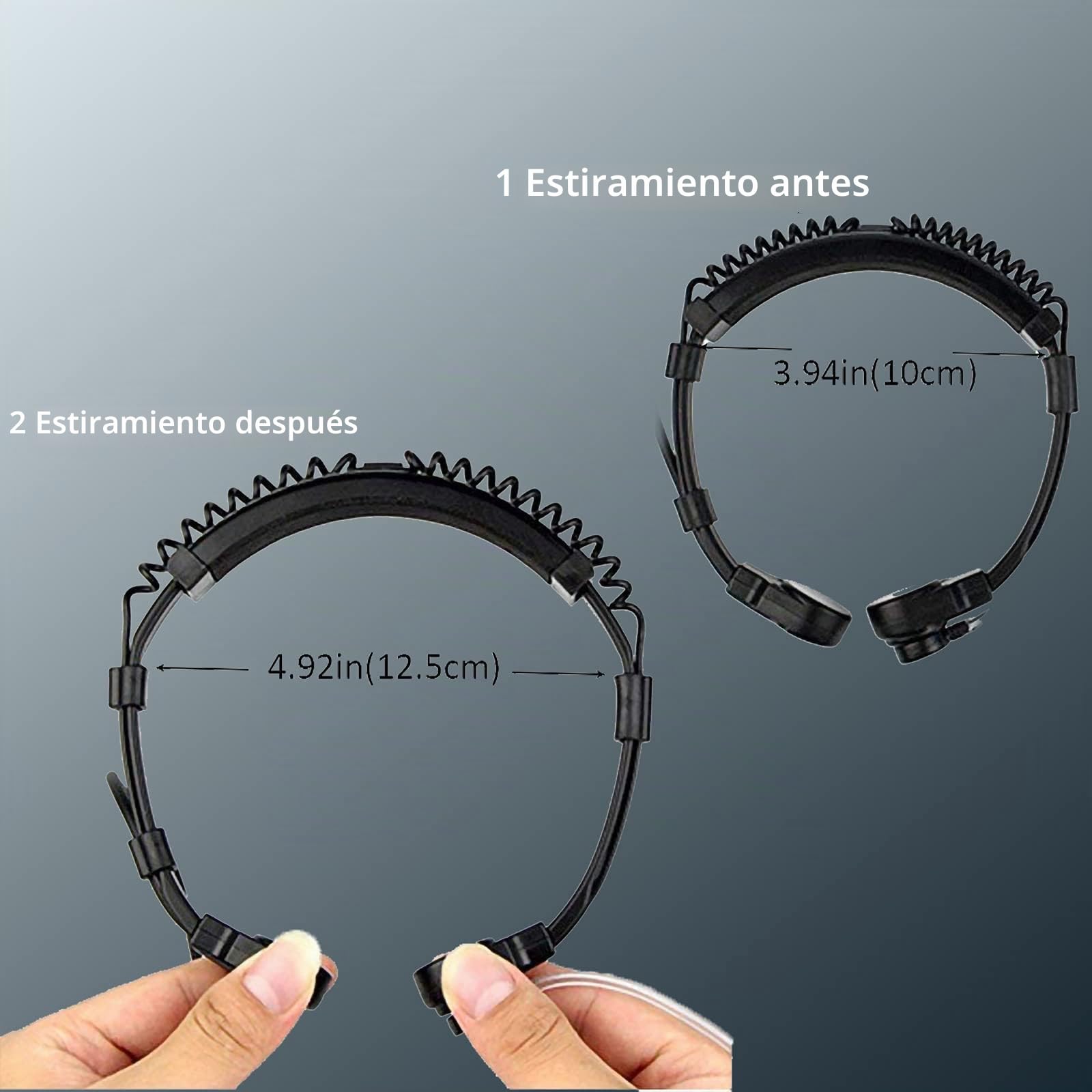 Retevis Walkie Talkie Auricular con Micro Ajustable Laringófono Dedo PTT 2 Pine Pinganillo Compatible con Walkie Talkie RT24 RT5R RT617 RT618 Baofeng UV-5R BF-888S Kenwood(2 pcs)