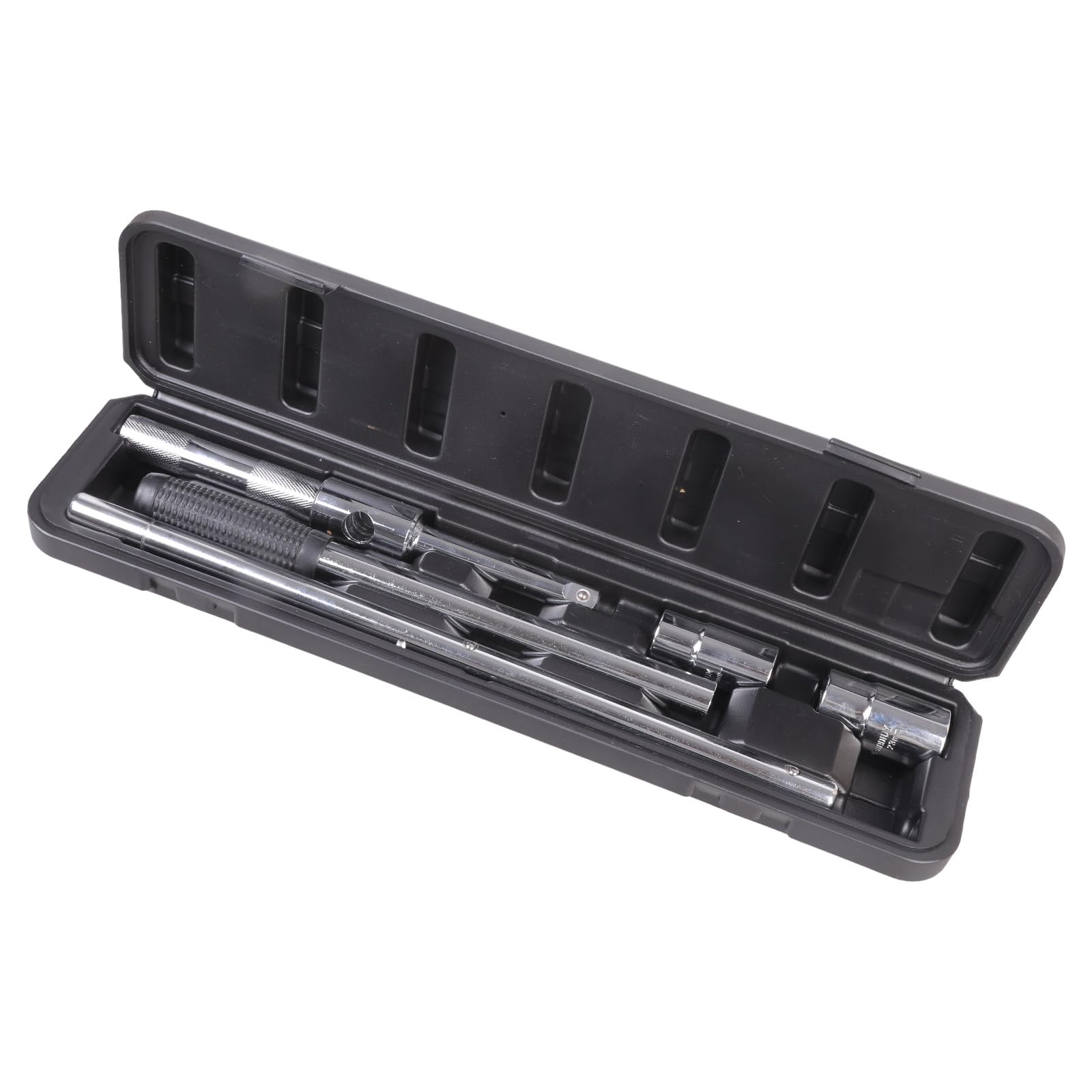 Universell verlängerte Laschen, Teleskop Reifenschlüssel, verstellbare Radmutter mit Standard Stecknuss (17 mm, 19 mm, 21 mm, 23 mm) Universell verlängerte Laschen