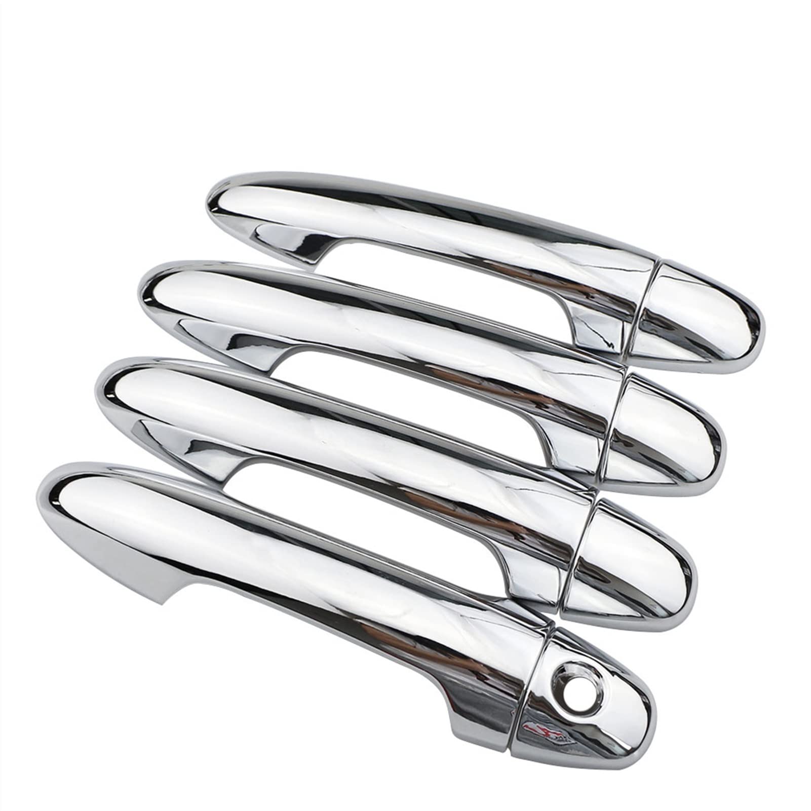 RINKTEEA Exterior Car Door Handle for RAV4 Xa40 2013-2018 Chrome Car Door Handle Cover Trim Sticker Styling