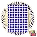 Lote de 2880 x 10 mm, 1cm pegatinas autoadhesivas para calendarios de codificación de colores, 15 hojas de puntos adhesivos, color azul