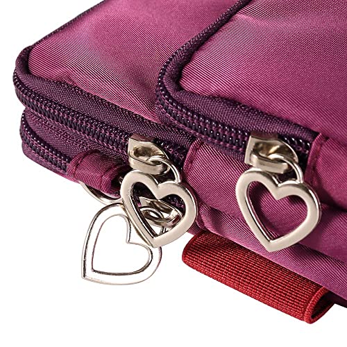 Cellphone Purse Wallet Cross Over Body Bag Shoulder Pouch Wristlet Armband For Samsung Galaxy S23 Ultra S22 S21 S20 Fe A03 A33 A04 A14 A53 Iphone 14 13 12 11 Pro Max Xr Google Pixel 7 6 Pro (Purple) #TOP3