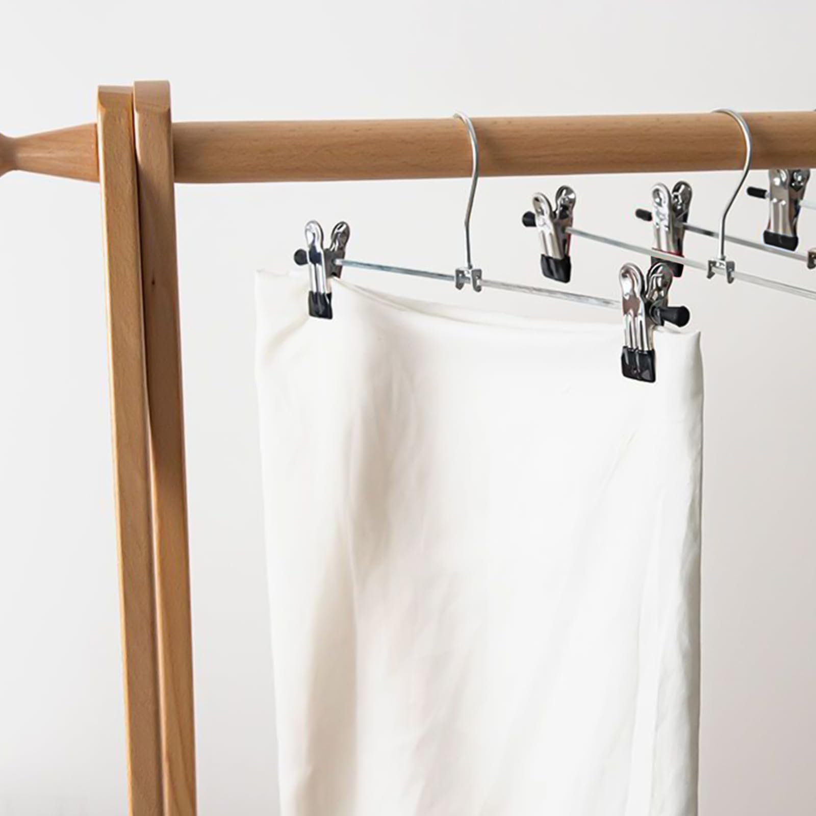 10 Grucce Per Pantaloni Con Clip - Metalliche, Pinze Antiscivolo 17cm, Per Gonne, Calzini, Cappelli - Foto 12