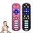 SOLIFEGOBLE 2 Pack Toy Remote for Baby,Silicone Remote Teether for Babies,Baby TV Remote Toys,Infant Chew Toys for Babies Chew Toys (Black + Pink)