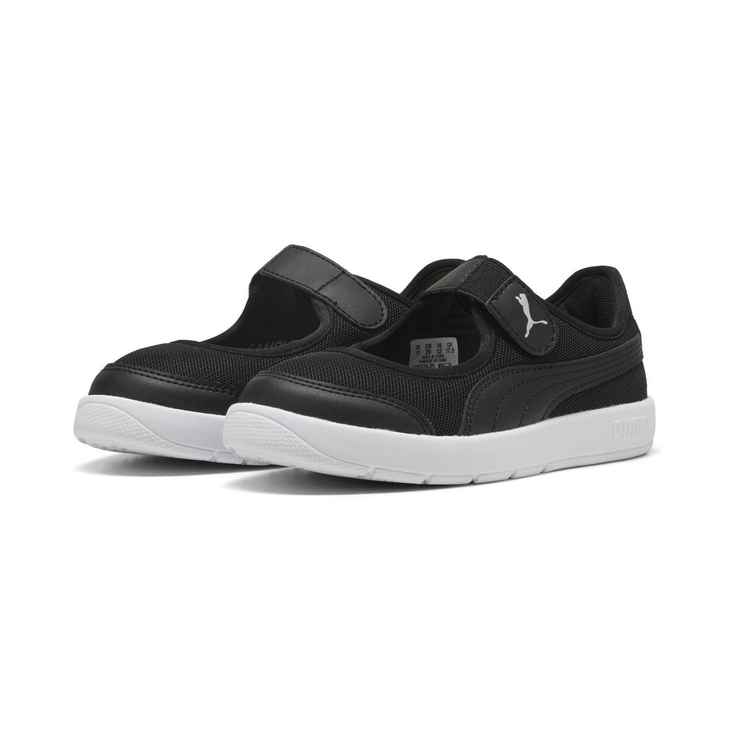 PUMA COURTFLEX V3 LINA V PS Sneaker, Black Black, 11 UK Child