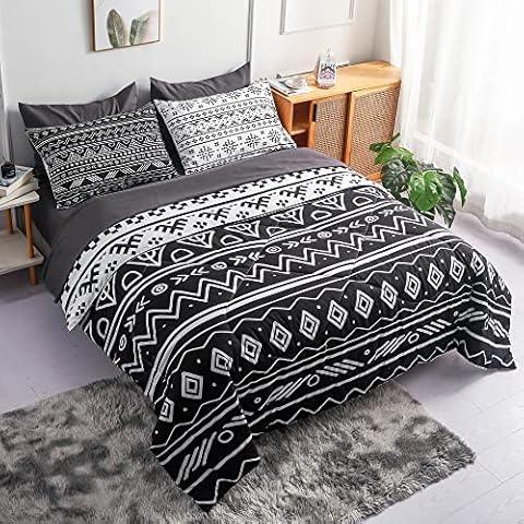 Yasida 7 Piece Boho Comforter Set Full - Comforters Full Size Bed in a Bag, Microfiber Bedding Comforter Sets for All Season (1 Comforter, 2 Pillow Shams, 1 Flat Sheet, 1 Fitted Sheet, 2 Pillowcases) Cover