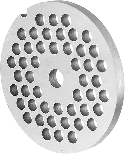 Miniatura 5 de Placa para picar carne #7, placa de acero inoxidable de 2-3/8 pulgadas para picadora de carne, discos para picar carne para mezclador de cocina y