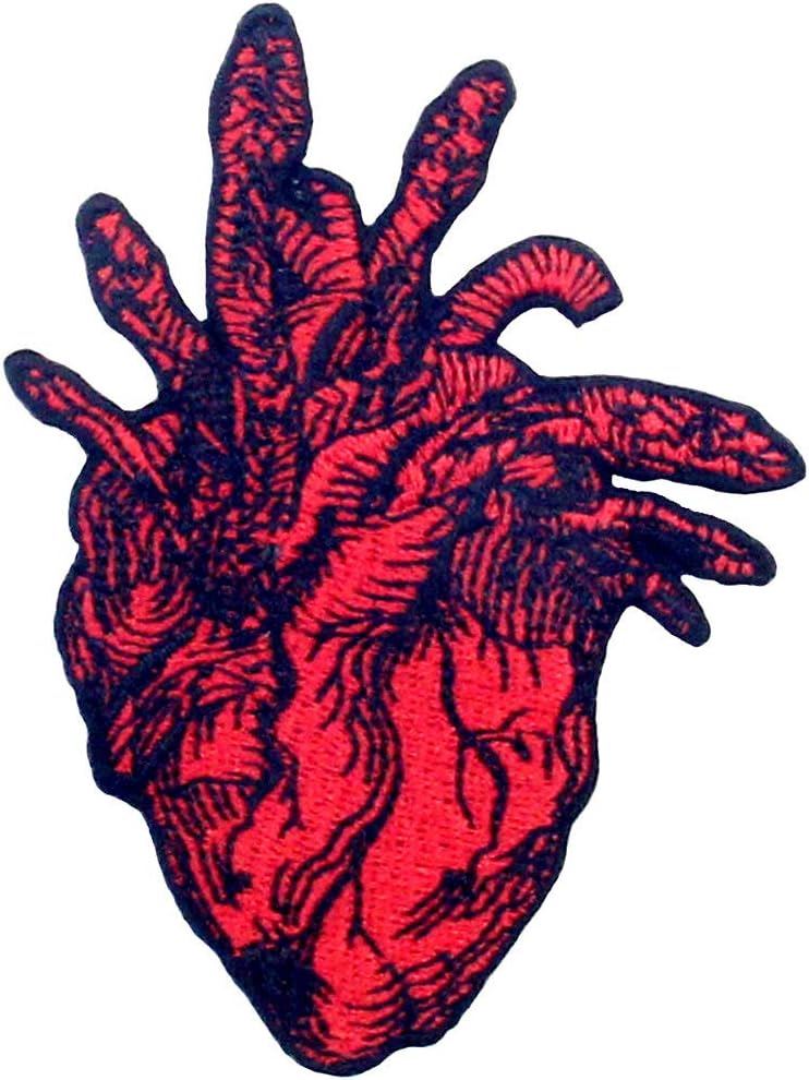 ZEGINsThe Snake Heart Heart Patch Embroidered Applique Badge Iron On Sew On Emblem
