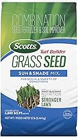 Vista 17 de Scotts – Mezcla de semillas de césped Turf Builder Sun & Shade con fertilizante y mejorador de suelo, prospera en diversas condiciones, 32 libras