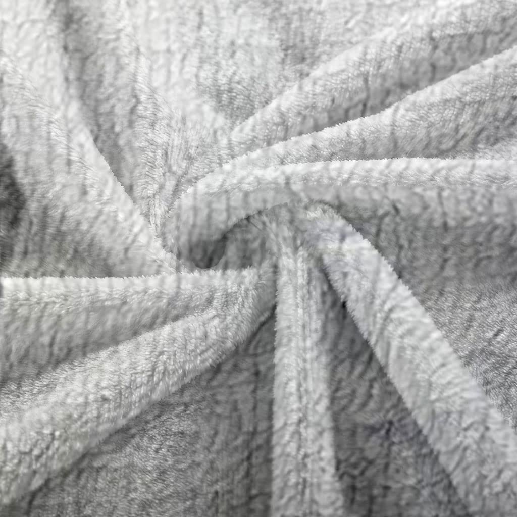 Manta Polar Grande Gruesa 150X200Cm para Cama 150, 3D Oso Polar Glaciar Impresión Patrón Manta De Franela Invierno Manta Felpa De Sofá 100% Microfibra Suave, Caliente para Hogar