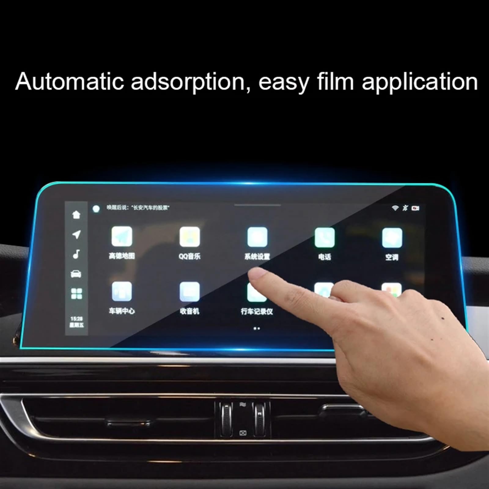 Pour CHANGAN Pour CS75 2018 2019 2020 2021 2022 2023 2024 Écran Tableau Bord Automatique TPU Écran Navigation GPS Voiture Protéger Film Trempé Navigation Protection D'écran Film | 10.25inch GPS Film