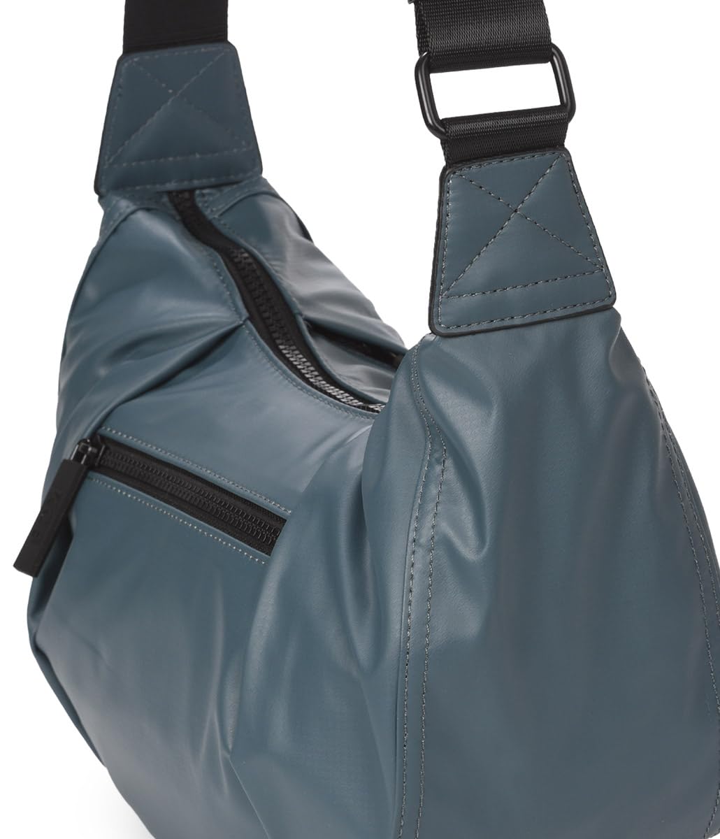 KCB Borsa a tracolla piccola Wave | Borsa compatta e pratica | Tasche multiple | Design urbano e sicuro | Maniglie regolabili | 100% vegano