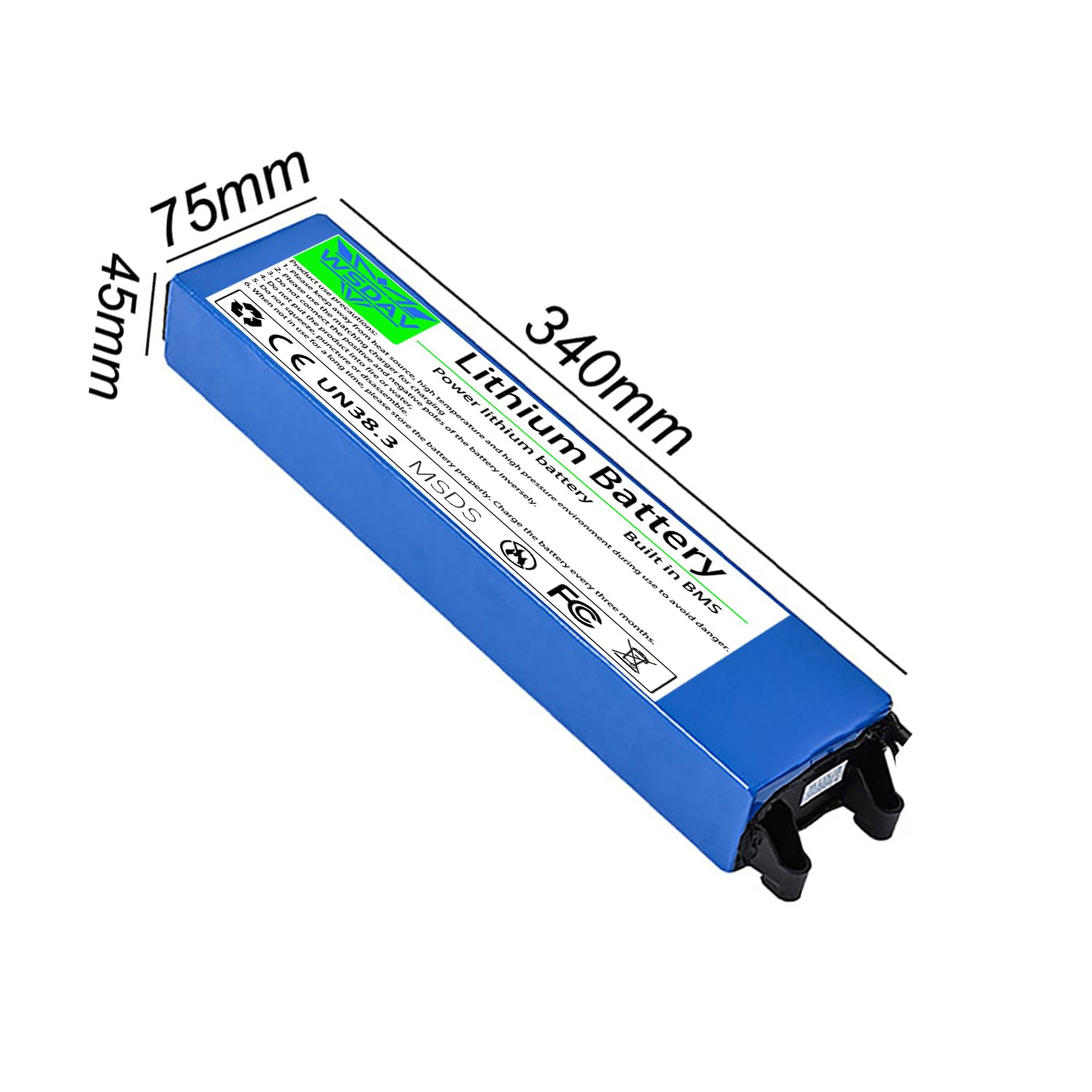 Paquete de baterías de Litio de 36 V para Patinete Plegable