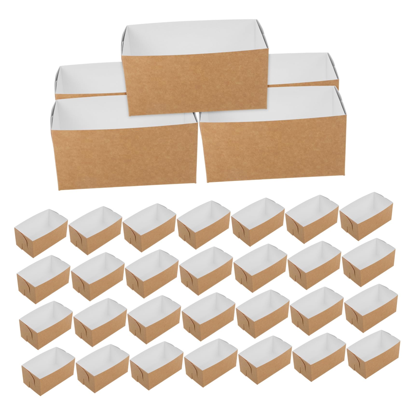 NAMOARLY Elegant Cake Carrier Box 50pcs Paper Sandwich Containers Baking Dessert Wrapping Suitable for All Occasions