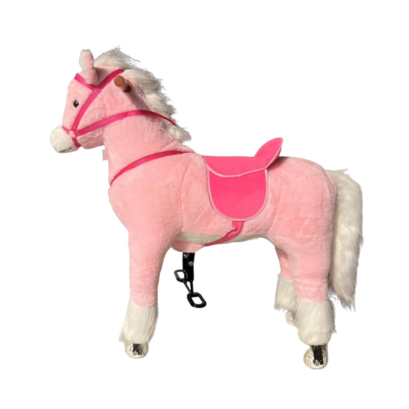 Lovely Baby Ride On Horse LB J001 For Kids Horse Riding toys Action Pony Large Mechanical Horse To Ride on Bounce up and Down and Move for Children 4-12 Years (Pink)
