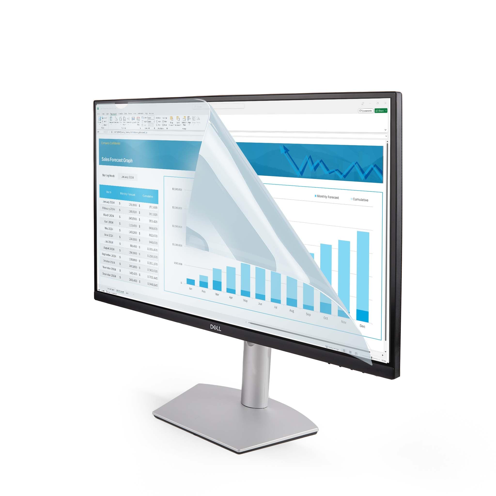 StarTech.com Filtro anti luce blu da 24: 16:9, filtro per schermo/monitor 24 pollici TAA, riduce l'affaticamento degli occhi