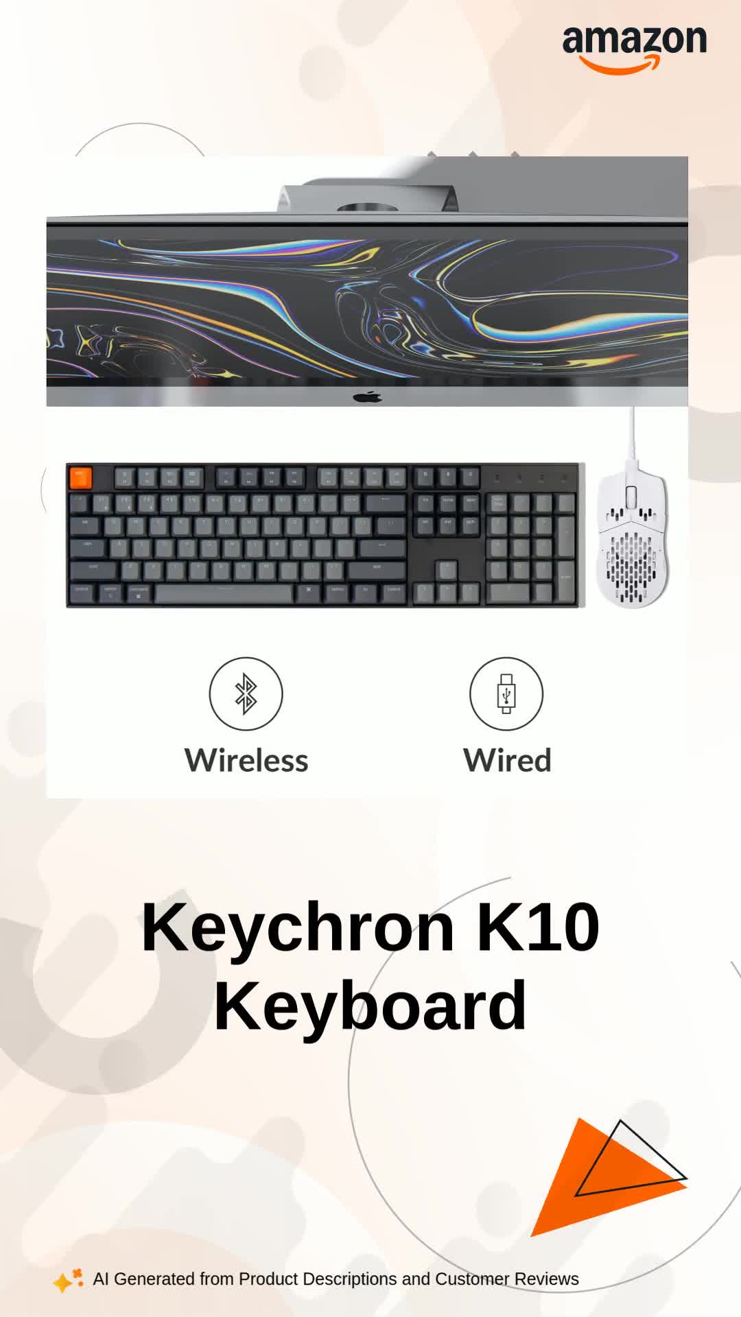 Amazon.in: Buy Keychron K10 Full Size 104 Keys Bluetooth Wireless