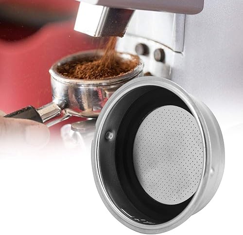 Miniatura 5 de Colador de cesta de café, cesta de filtro de acero inoxidable, cesta portafiltro de repuesto para máquinas de oficina en casa, portafiltro (porción