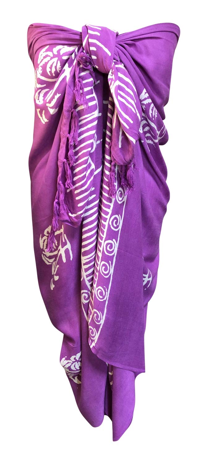 Central Chic Women's Large Fair Trade Bali Beach Sarong Sun Dress Shawl Stole Scarf