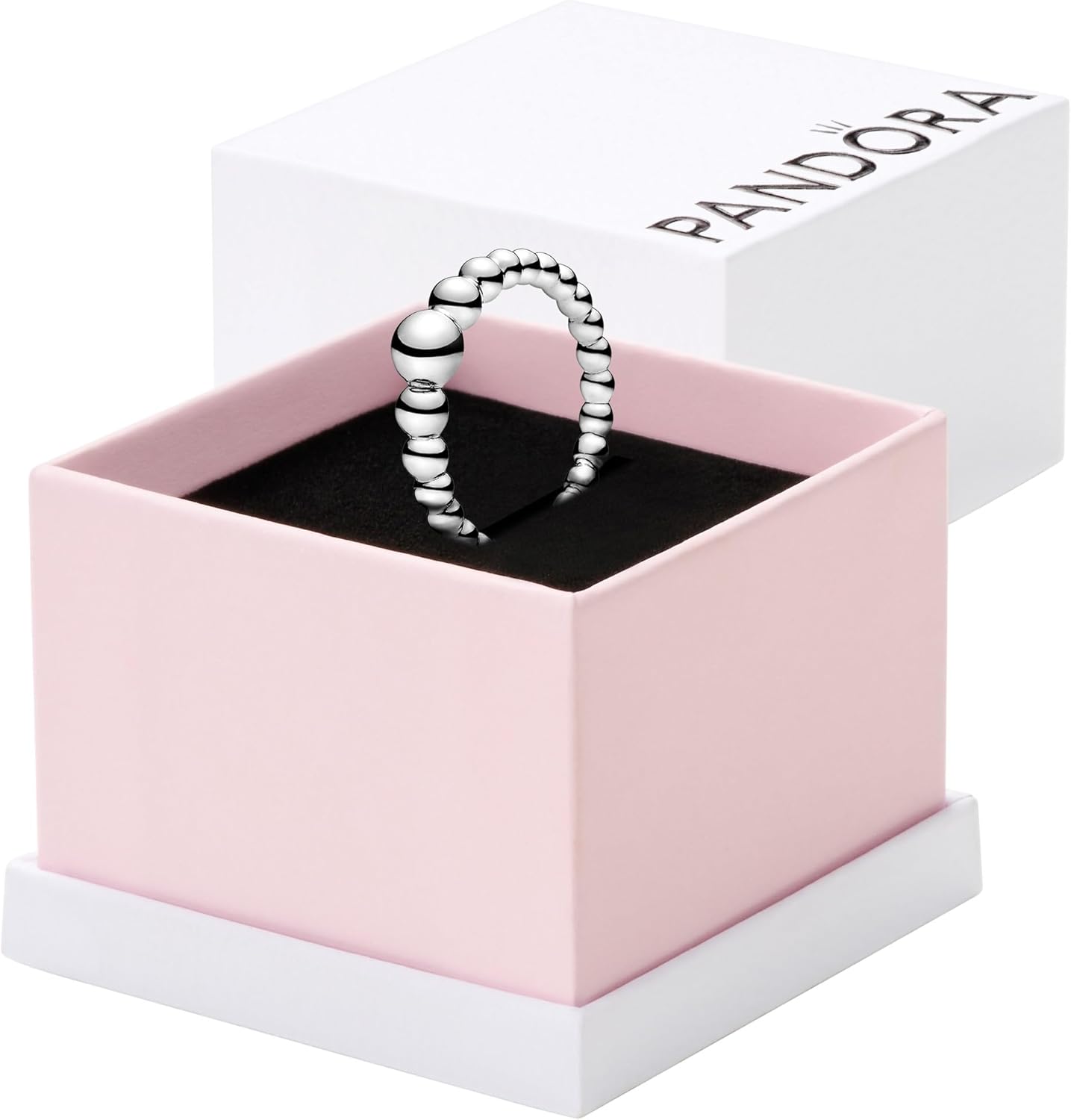 PANDORA Strings Of Beads Ring - Sterling Silver Ring for Women - Layering or Stackable Ring - Gift for Her - Sterling Silver - With Gift Box