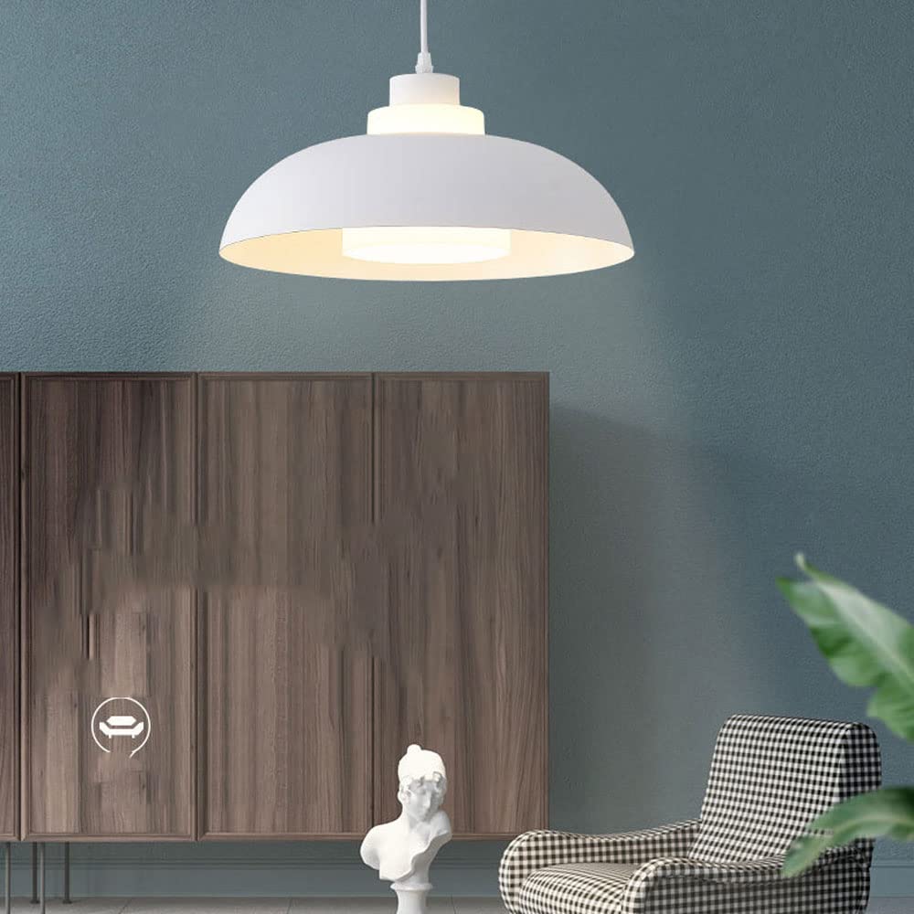 CHUNGYANG E26 Schroefhanglampen, Moderne Horeca Hanglampen, Nordic Simplicity Decoratieve Lantaarn, Kleur Macaron Metalen Geometrische Lampenkap, voor Keukeneiland, Bar, Restaurant, Woonkamer