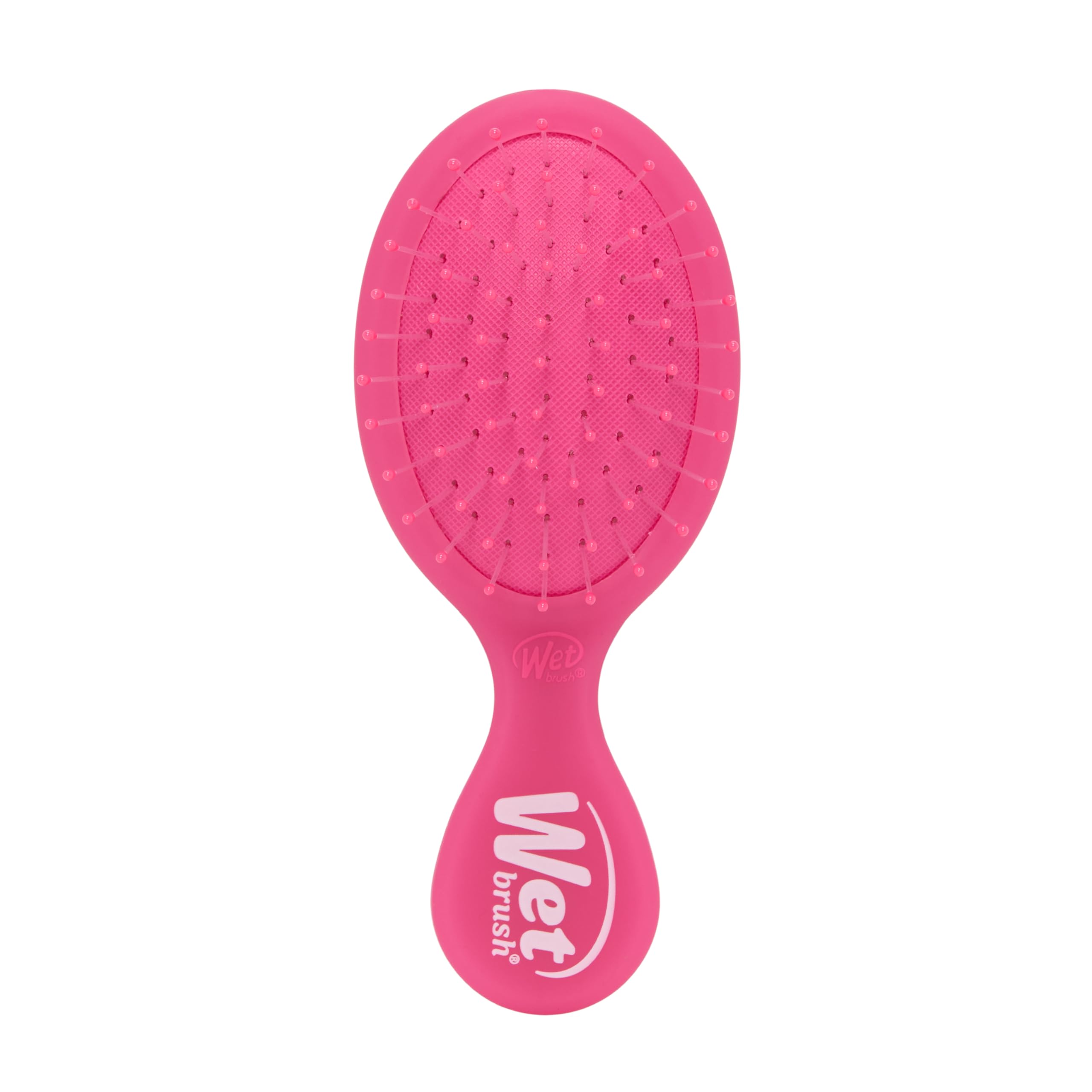Wet Brush Mini Detangler Hair Brush, Pink Frost - Detangling Travel Hair Brush - Ultra-Soft IntelliFlex Bristles Glide Through Tangles with Ease - Pain-Free - All Hair Types