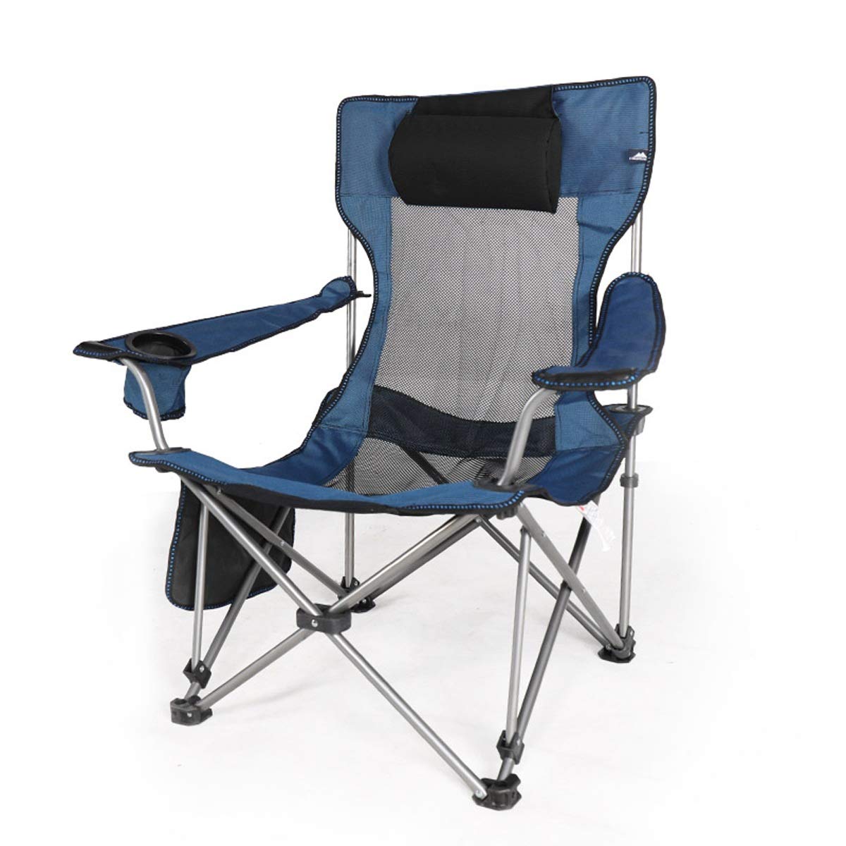 Outdoor Folding Chair, Portable Storage Bag, Camping Travel Chair, Fishing, Mountaineering Bench, Backpack, Armrest, Cup Holder, Seat Stool