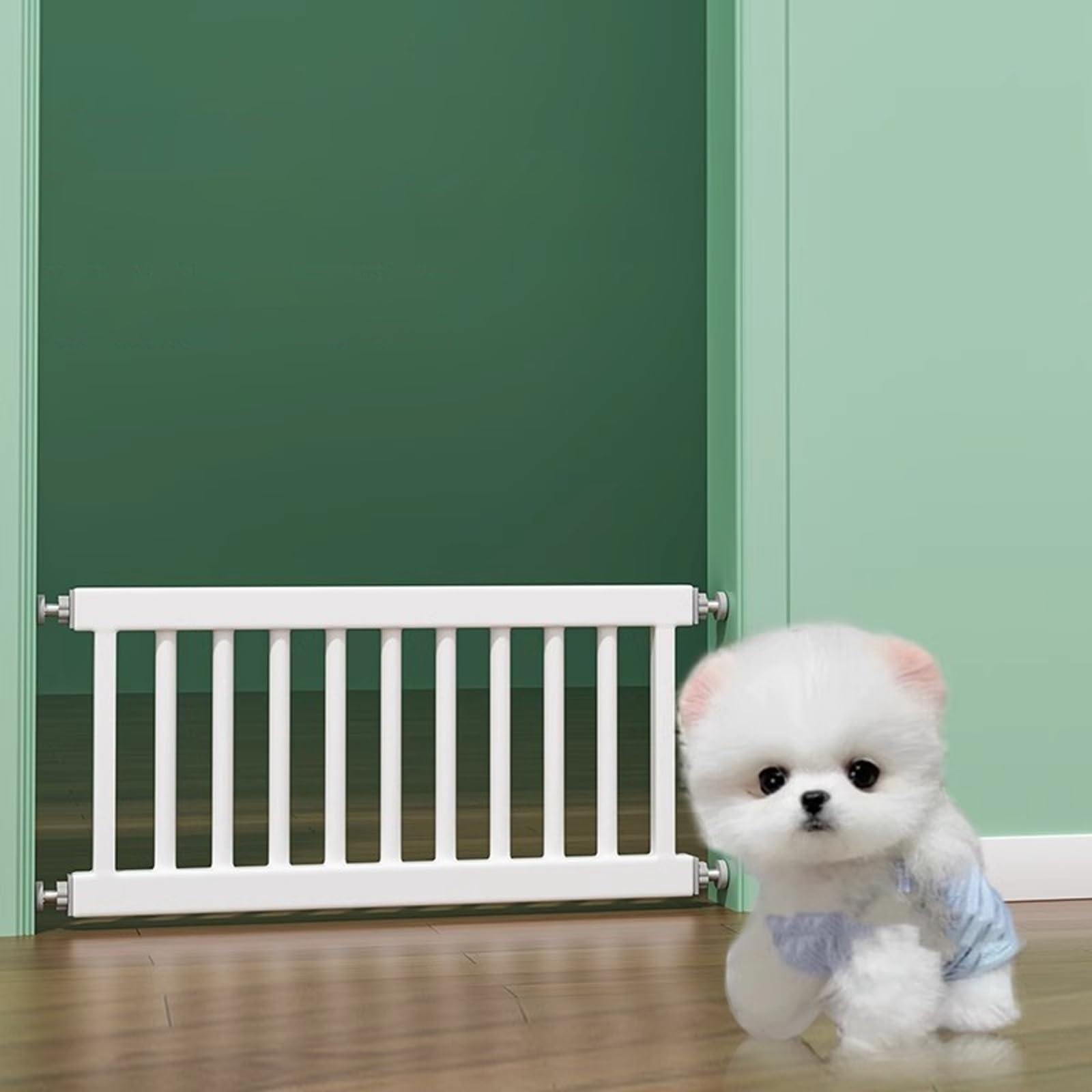 Small Pet Gate, Indoor Stair Pet Gate, For Puppies, Small Dogs, And Kittens; Suitable For Indoor Use, Doorways, And Stairwells(78-84cm/30.7-33.1in)