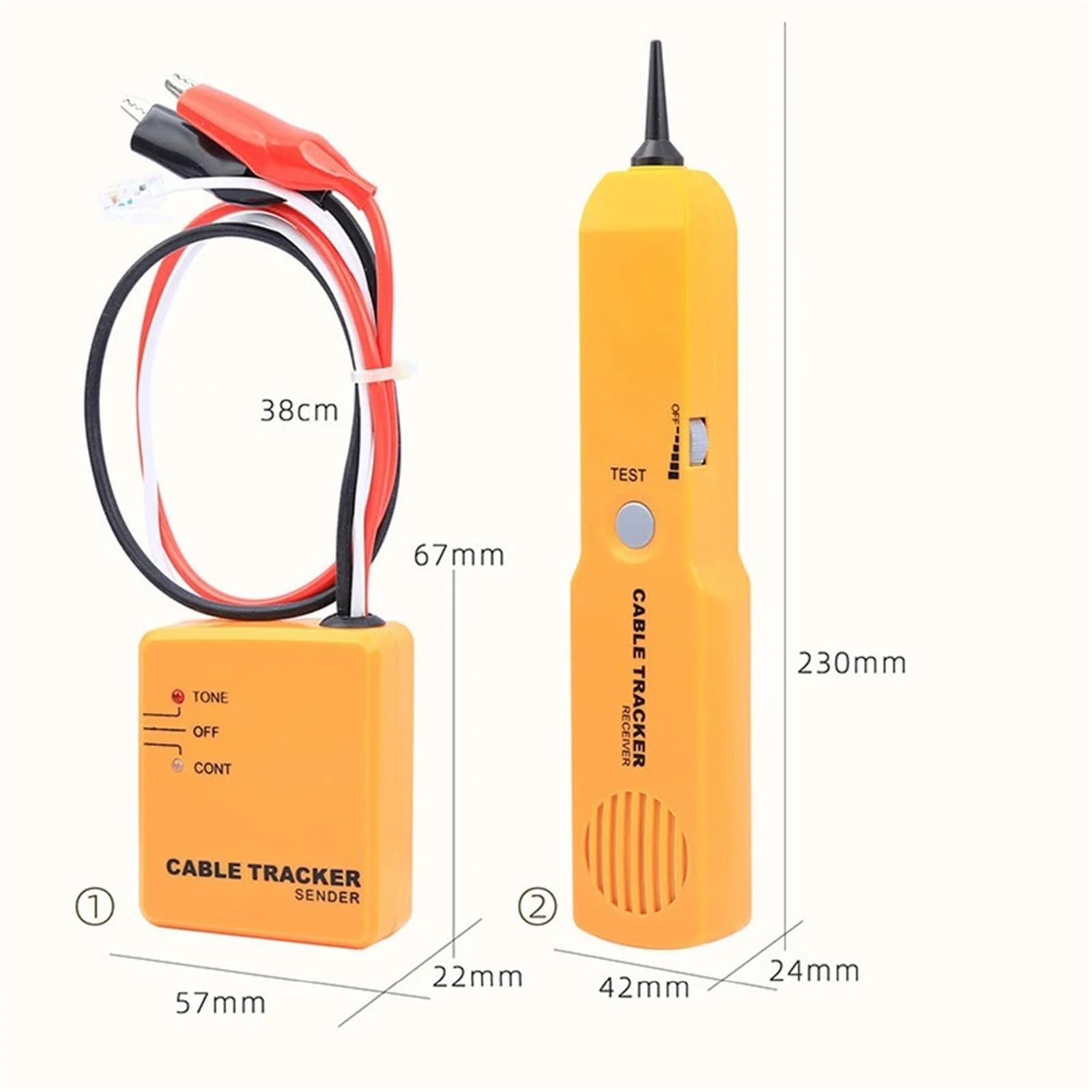 Netzwerkkabeltester, 2PCS Netzwerkkabeltester, RJ11, Telefon, Toner, Detektor, Diagnoseton, Benutzerdefinierte Leitungen,für Netzwerkkabel