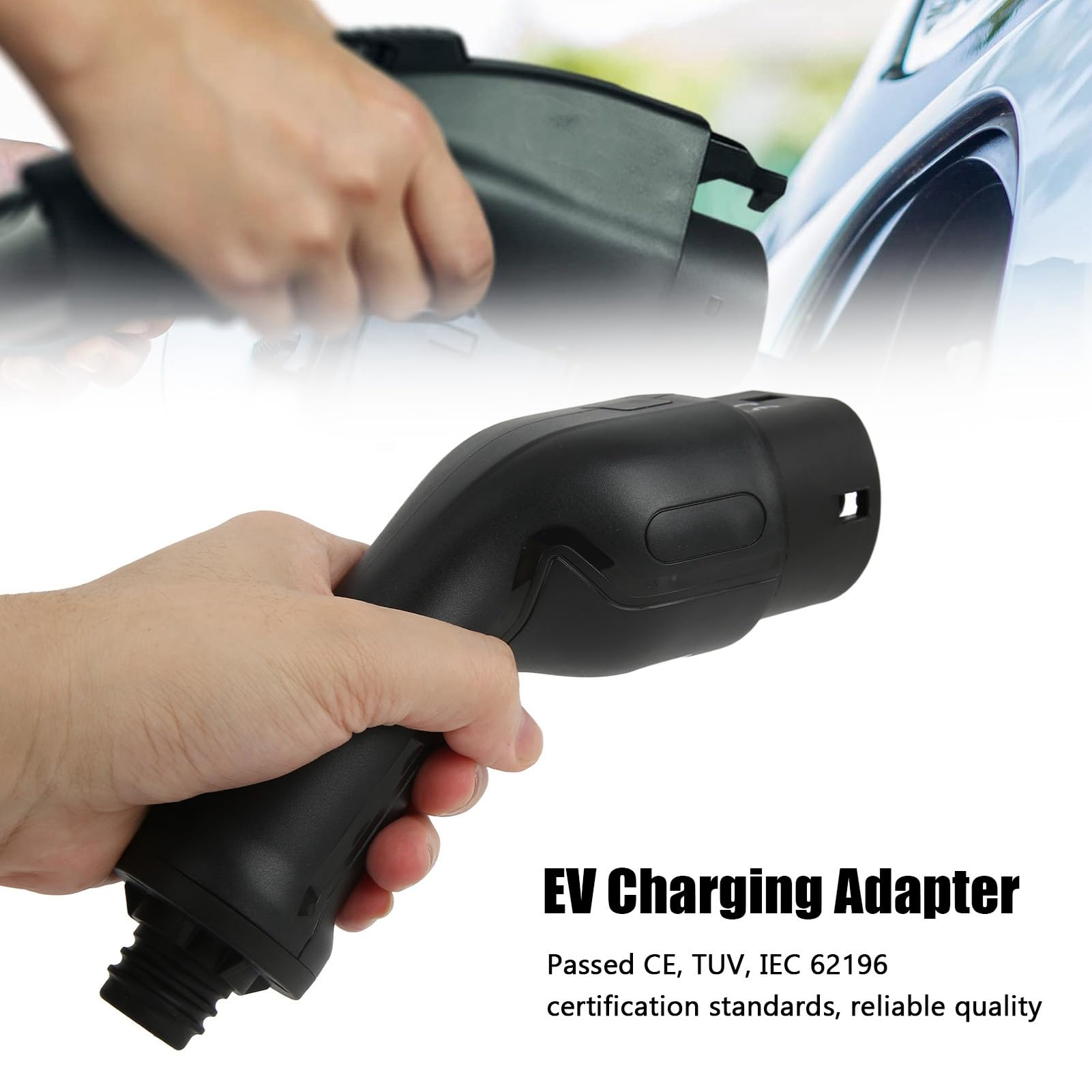 Acouto Zestaw Adapterów do ładowania Pojazdów Elektrycznych 32A AC Wtyczka Typu 2 z IP54 do Pojazdów Elektrycznych Adapter ładowania 32A z Certyfikatem CE TUV IEC Zestaw Adapterów Wtyczka Typu 2