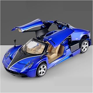 LANUVA 1/32 para Pagani Huayra Zonda Aleación Diecast Coche Deportivo Modelo Alta Simulación Juguetes De Lujo (Color : Blue)