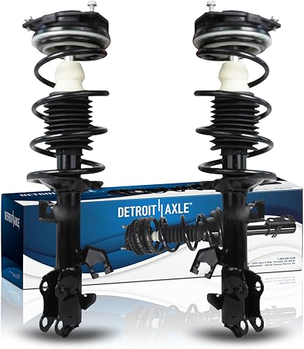 Miniatura 45 de Detroit Axle - Par de puntales traseros para Hyundai Accent 2000-2005, 2 puntales listos con montaje de resorte helicoidal 2001 2002 2003 2004