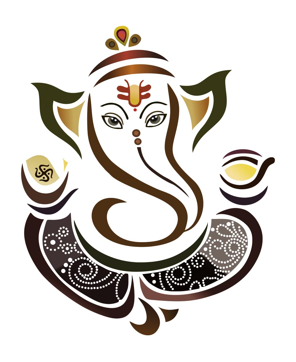 Decals Creation Black Ganesh ji Wall Sticker for Living Room, Kids Room, Pooja Room (Size - 60CM X 41CM) (B0CXZPLNQP) Amazon Price History, Amazon Price Tracker