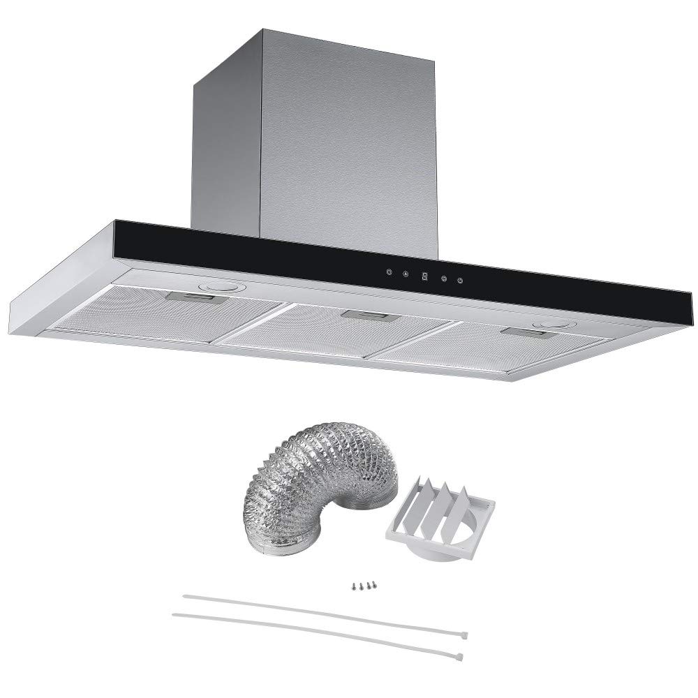 Cookology LINT901SS/A++ Touch Control Cooker Hood, A++ Energy Rated, Kitchen Wall Mounted Chimney Extractor Fan, 90cm T-Shaped Box Style, 3 Speed Powerful Extraction - Stainless Steel — view 10
