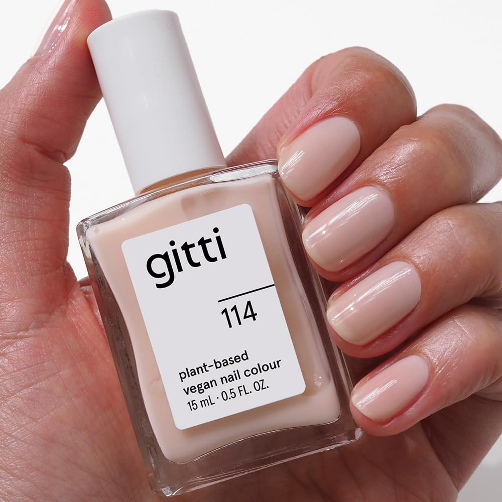 gitti Plant-based Nail Polish I Non-Toxic, 30-Free, Based On Natural Origin Ingredients, Cruelty-Free, Vegan, High Performance Colors, Glossy Finish,