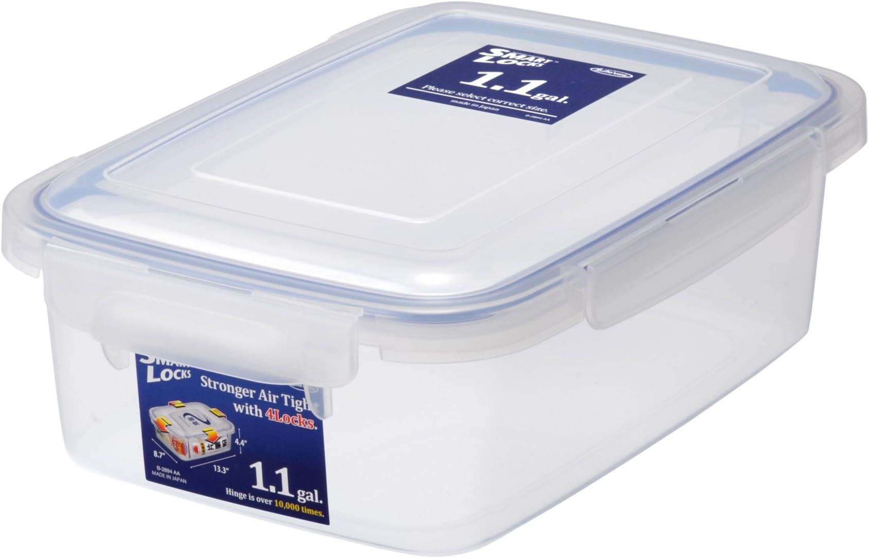 Smart Locks Jumbo Keeper 1.1-Gallon Food Container, Large, White