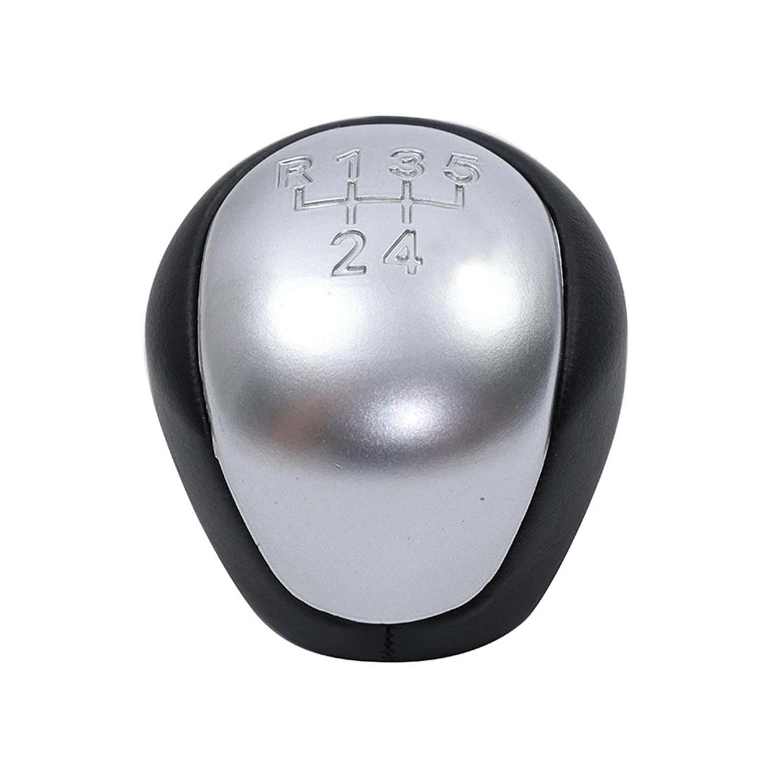 NingRuiBhd for Kia for Ceed for Cerato for Rio 2 Stick Lever Pen Handle Headball Manual 5 Speed Gear Shifter Knob Stick Head Handle Lever(Silver)