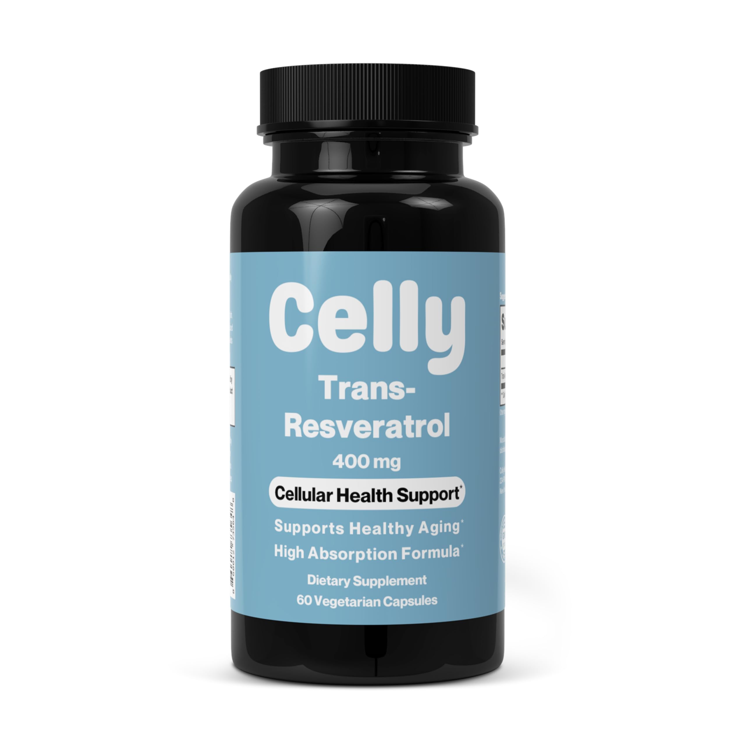 Amazon.com: Celly Trans-Resveratrol 400mg | Longevity Supplement