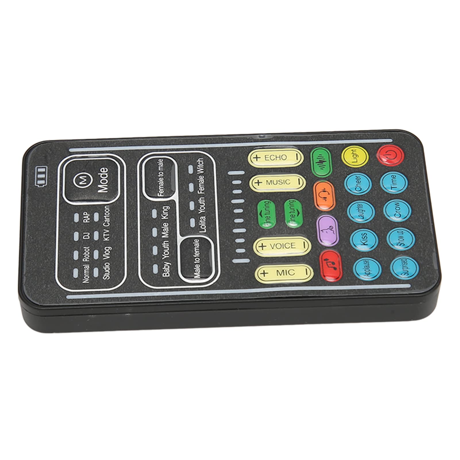 Cambiavoce portatile, 8 effetti sonori Plug and Play Riduzione del rumore Mini Cambiavoce 4 Controllo del volume Microfono portatile Cambiavoce