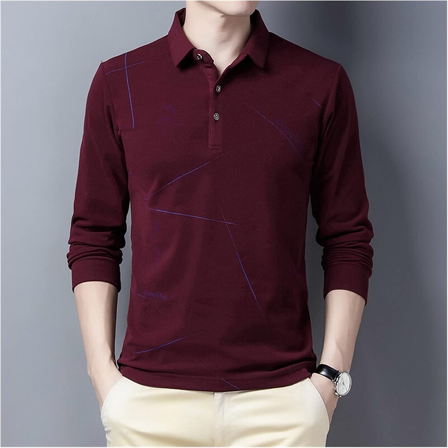 casual collared shirts men