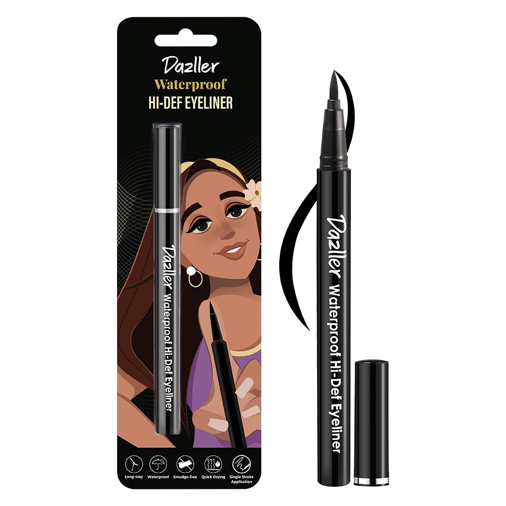 Hi-Def Eyeliner|Velvet Matte|Water-Resistant|Smudge-Proof|Long Stay|Single Stroke|Precise Application|Black|1.1gram, Gel