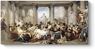 Thomas Couture - Roma'nın Çöküşü Tablosu 160 x 80