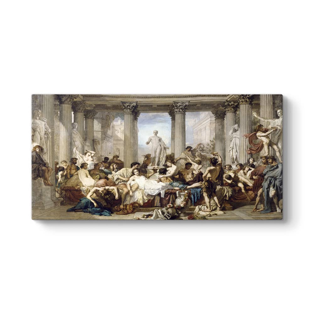 Thomas Couture - Roma'nın Çöküşü Tablosu 160 x 80