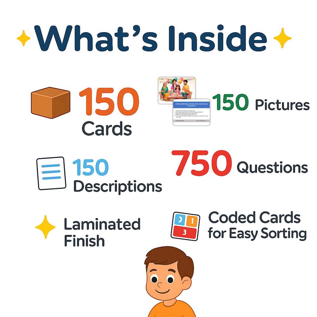Picture Description Kit - Build Language Skills -3 Picture Description Kit - Build Language Skills -3