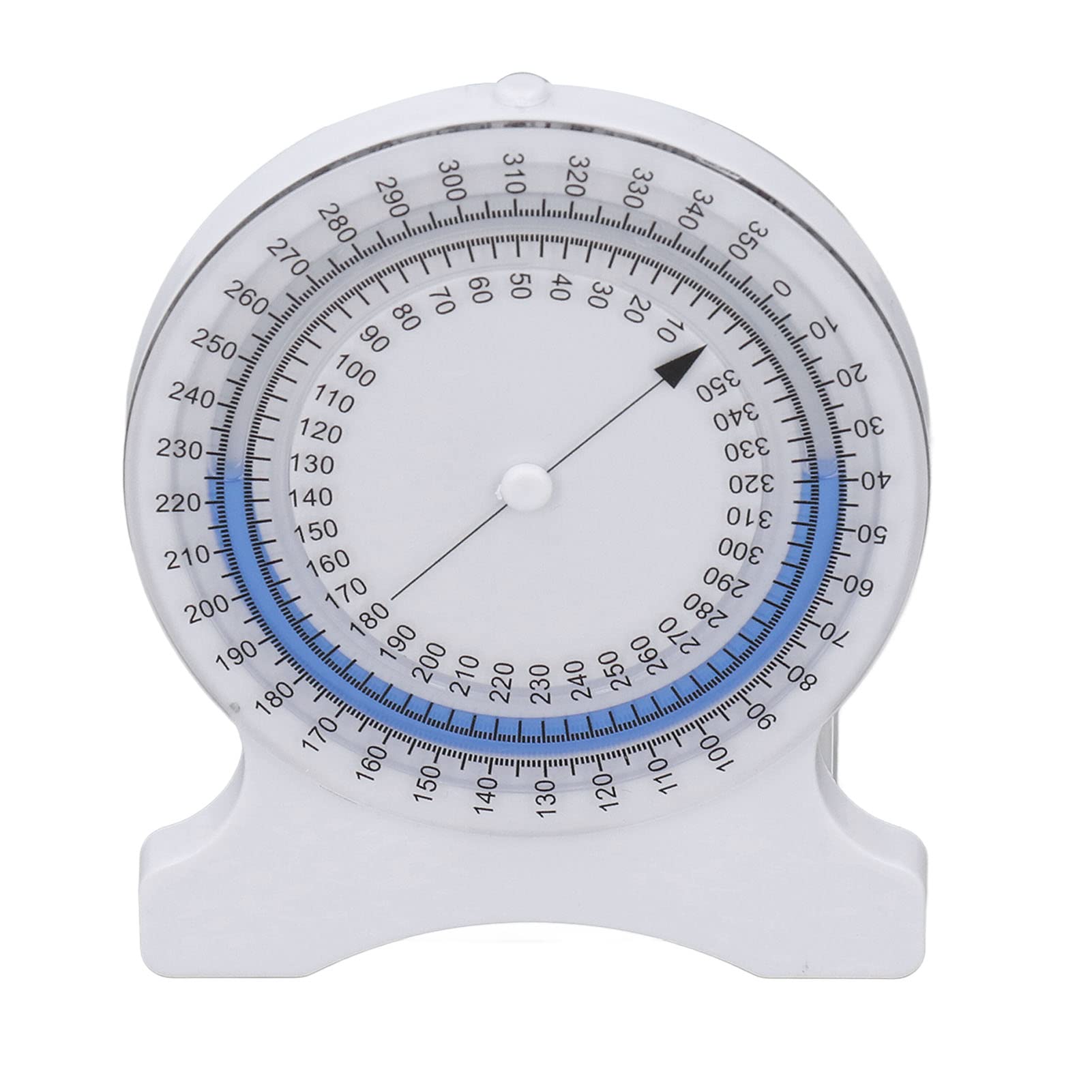 YWBL-WH Inclinometer Physical Therapy, Inclinometer for Physical Therapy, Non Leak Bubble Accurate Range of Motion Angle Finder Protractor for Students (Blue)