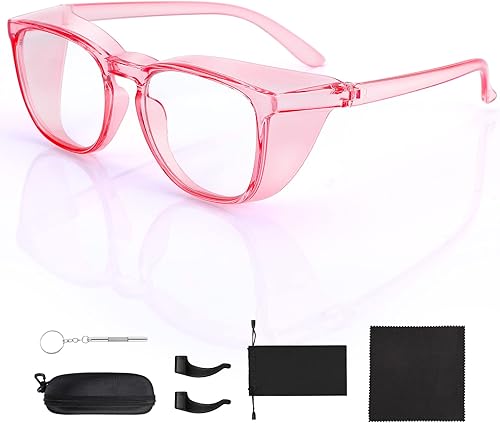 FORITOAST Elegantes lentes de seguridad antivaho de moda, anti rayos azules, niebla, gafas de polvo con caja de embalaje para mujeres y hombres