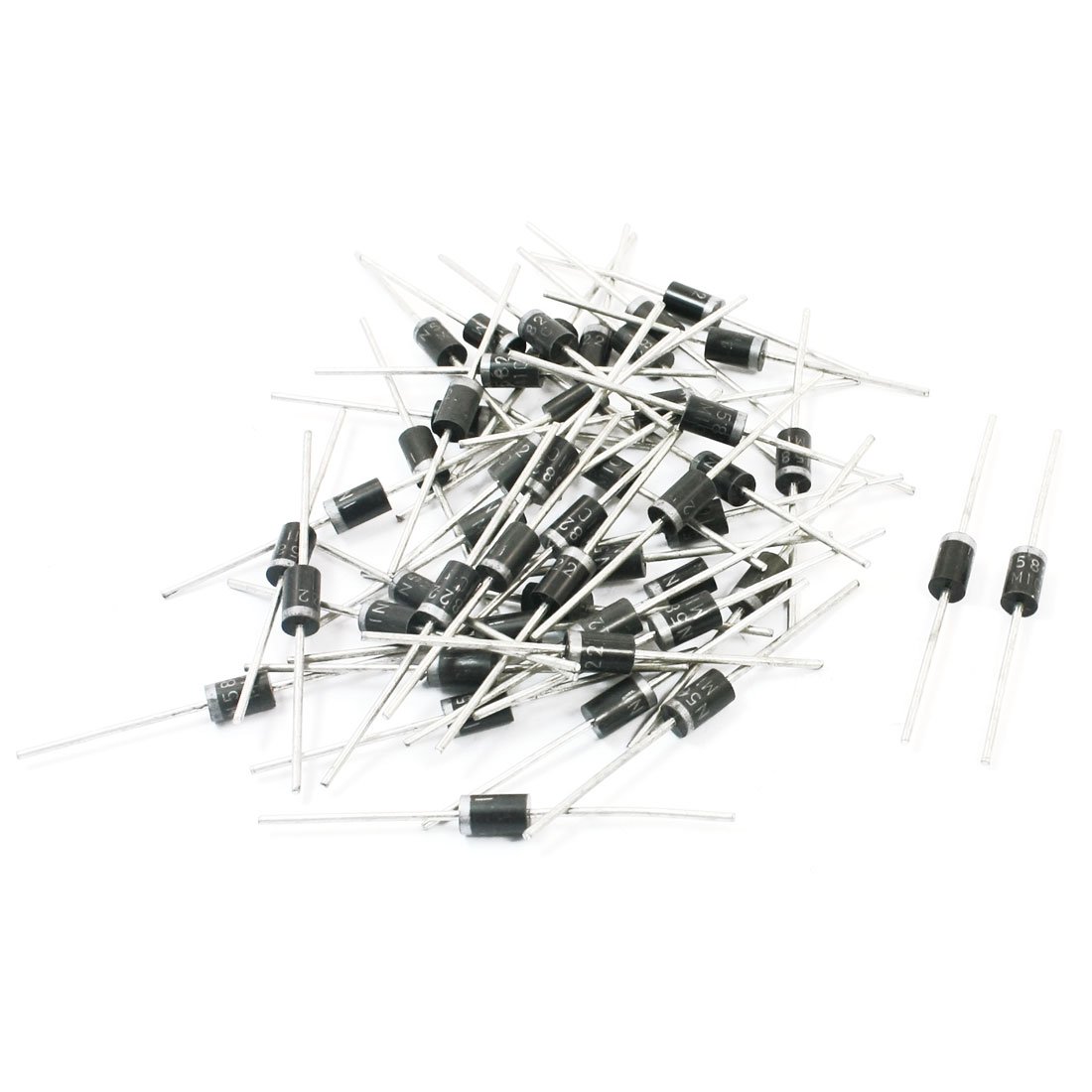 Aexit IN5822 40V Diodes 3A Through Hole Schottky Rectifier Diodes 5mm x 9mm Schottky Diodes 50 Pcs