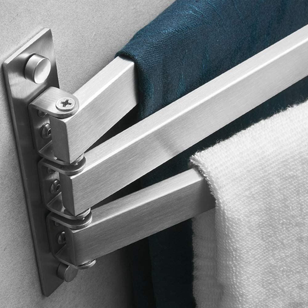 Porta Asciugamani Portasciugamani Girevole Cromato Porta Asciugamani Da Parete In Acciaio Inossidabile Per Bagno E Cucina Con 3 Barre Girevoli Accessori Per Il Bagno