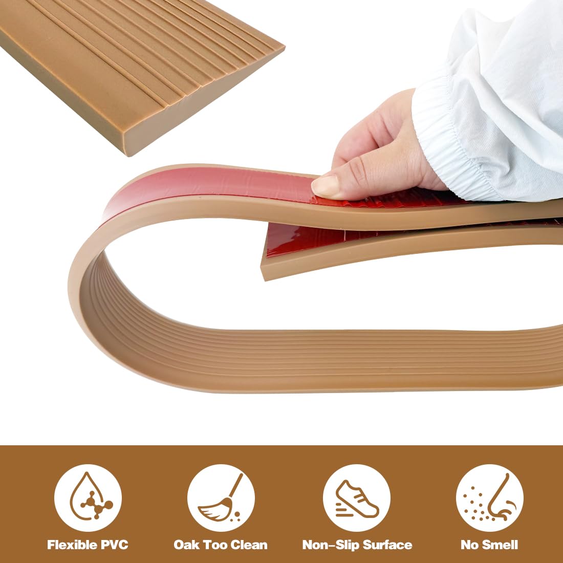 90x5x1CM rampy progowe do drzwi, rampa progowa, rampa dla wózków inwalidzkich z PVC, antypoślizgowa powierzchnia, gumowa rampa najazdowa rampa progowa, do chodzików lub e-skuterów, wózków inwalidzkich