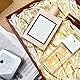 HXJDAM 300g Füllmaterial Geschenk Cremeweiß und Gold, Geschreddertes Papier Für Geschenkbox, Füllmaterial Für Pakete, Geschenkbox Füllmaterial