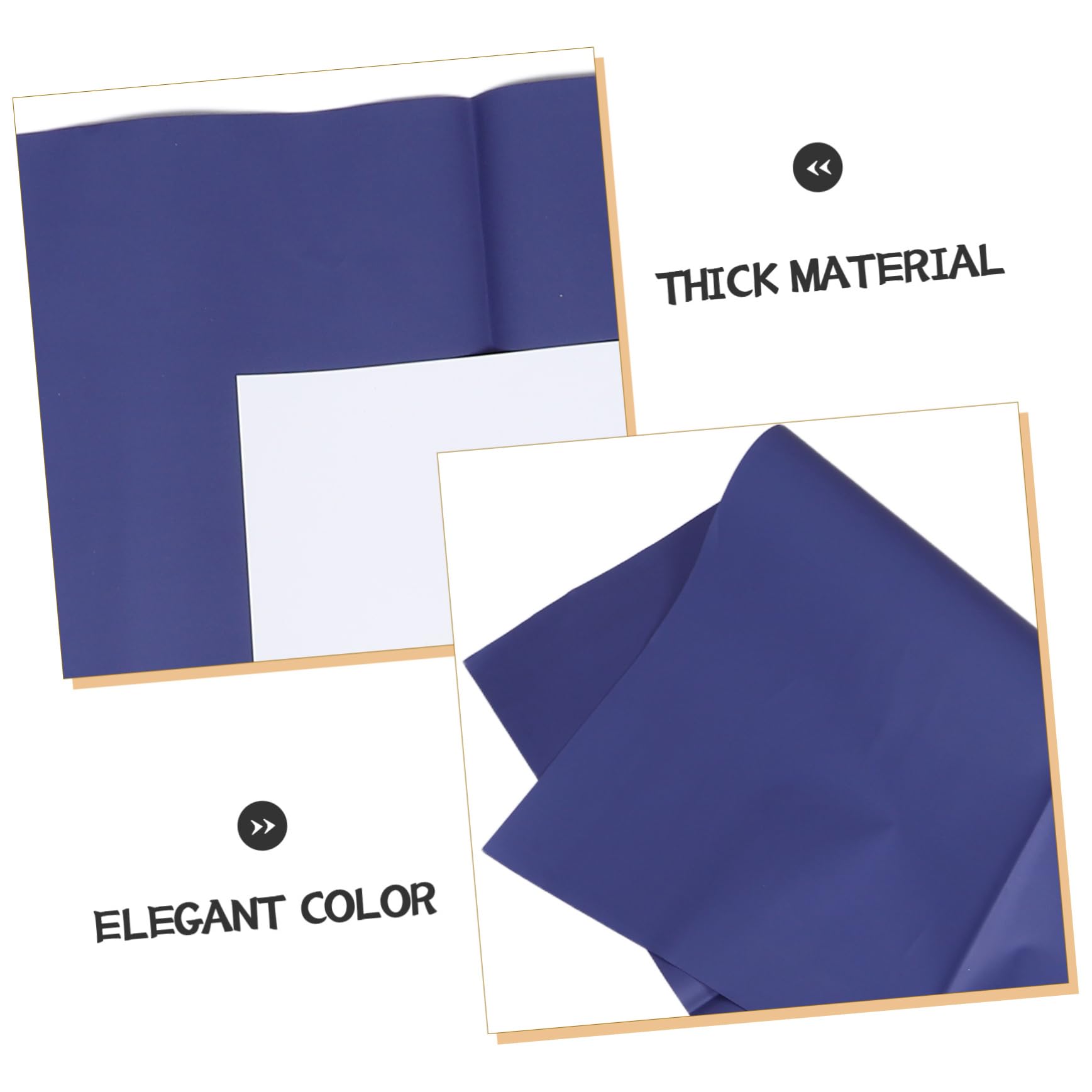 DIYEAH Papel Floral Doble Cara Azul y Blanco para Envolver Ramos de Flores, 80 Hojas, Adecuado para Regalos y Celebraciones